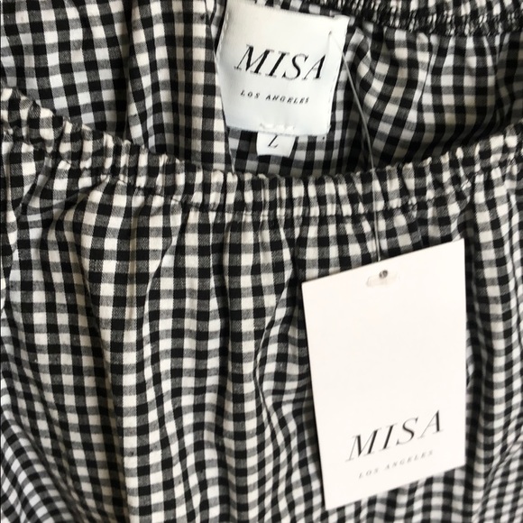 🆕 NWT Matching Set MISA Gingham Top & Bottom - Picture 6 of 8